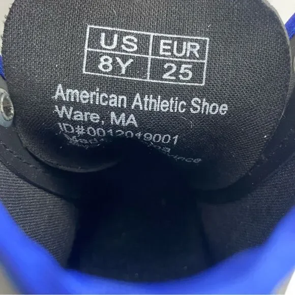 American Athletic Youth Boys Size 8 Chillin Double Runner Ice Skates Black Blue - Picture 13 of 13